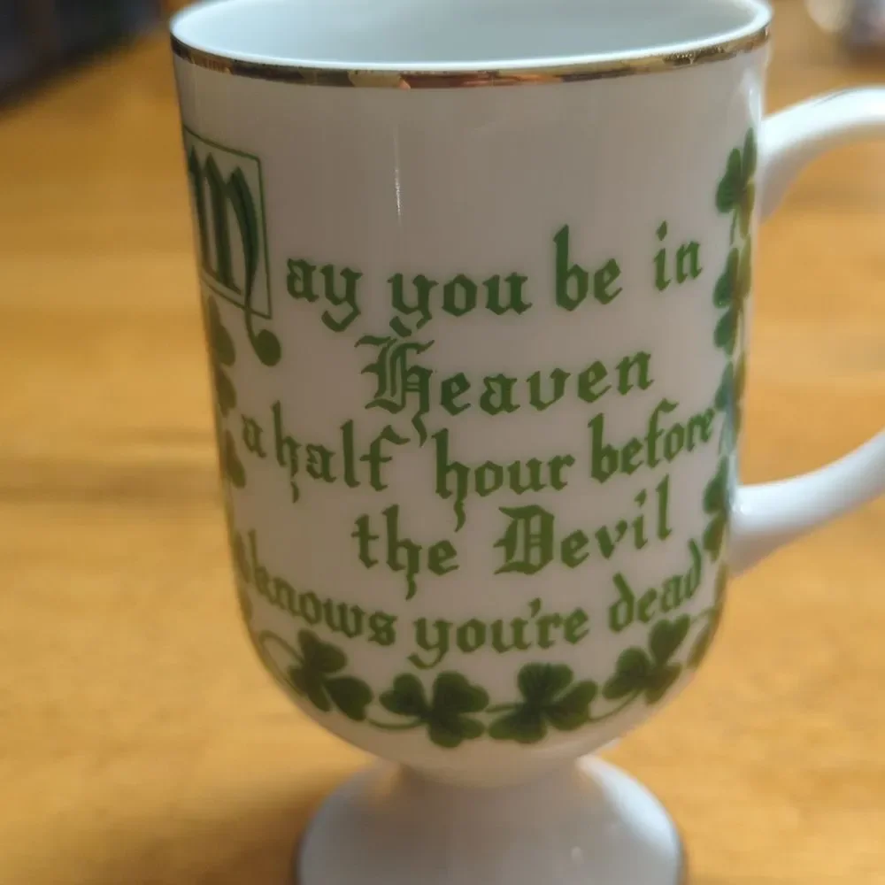 Vintage Irish Coffee Mugs  Japan circa 1970s set of 4